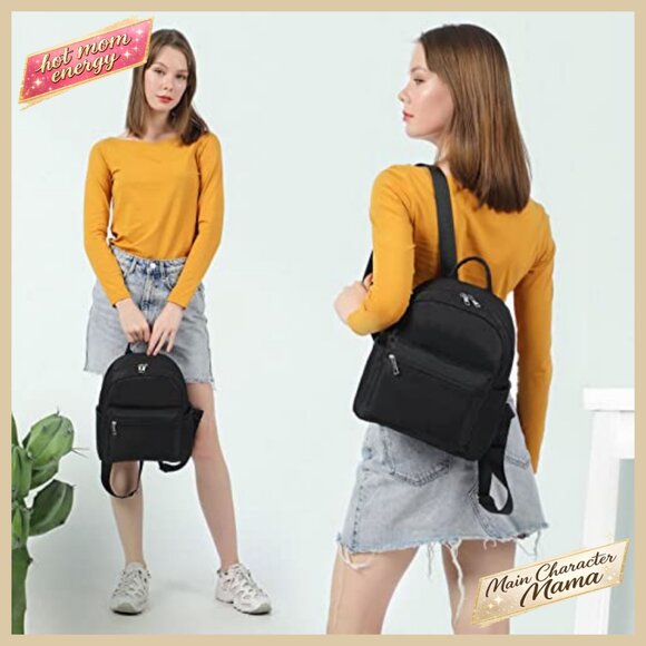 Mini Backpack Lightweight Waterproof Nylon Daypack Fashionable Travel Purse main image 6